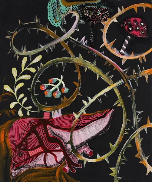 Image of Rejection of absurdity by Hanna Solovei, size: polyptych 200x120 cm, made of acrylic, Painting medium Photo 7 of 9.