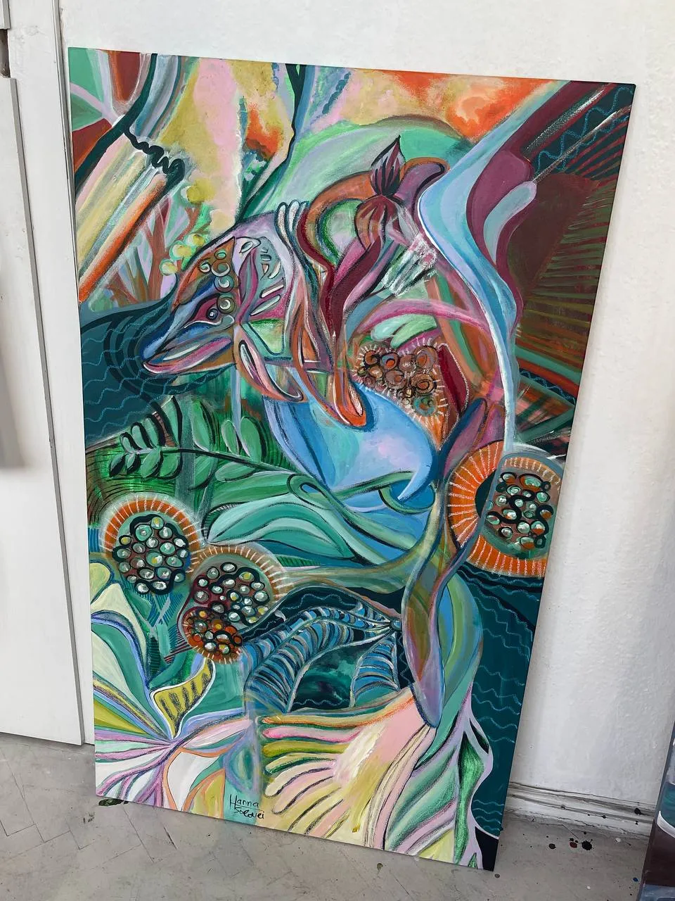 Image of Kinburn by Hanna Solovei, size: 70x120 cm, made of Acrylic on canvas, Painting medium Photo 2 of 2.