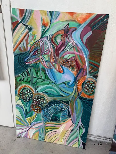 Image of Kinburn by Hanna Solovei, size: 70x120 cm, made of Acrylic on canvas, Painting medium Photo 2 of 2.